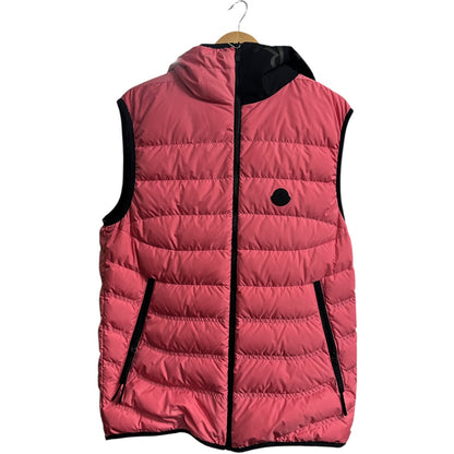 Authentic Moncler Pink Hooded Down Vest Matte Finish MO248