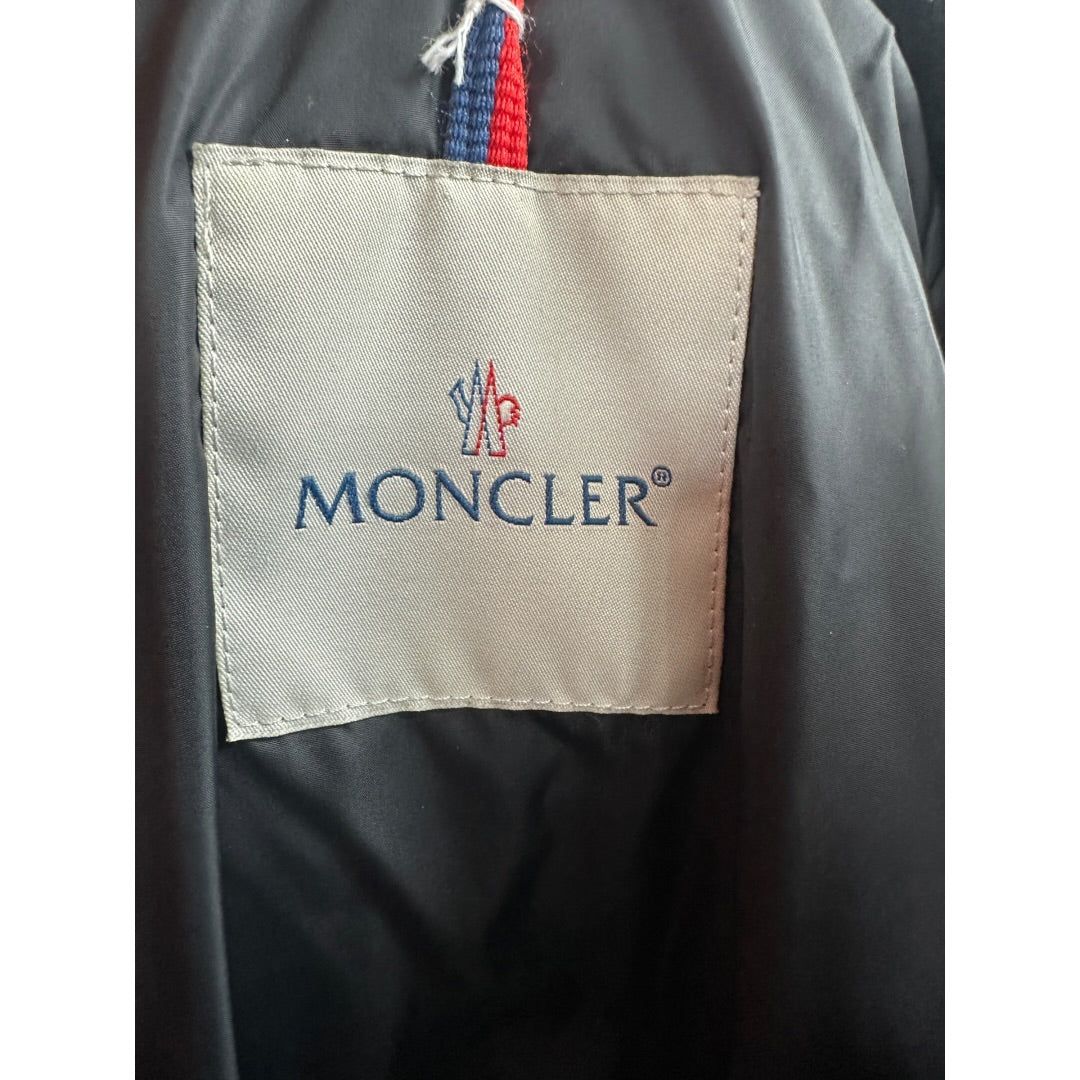 Moncler Shiny Black Long Down Coat Quilted Parka MO246