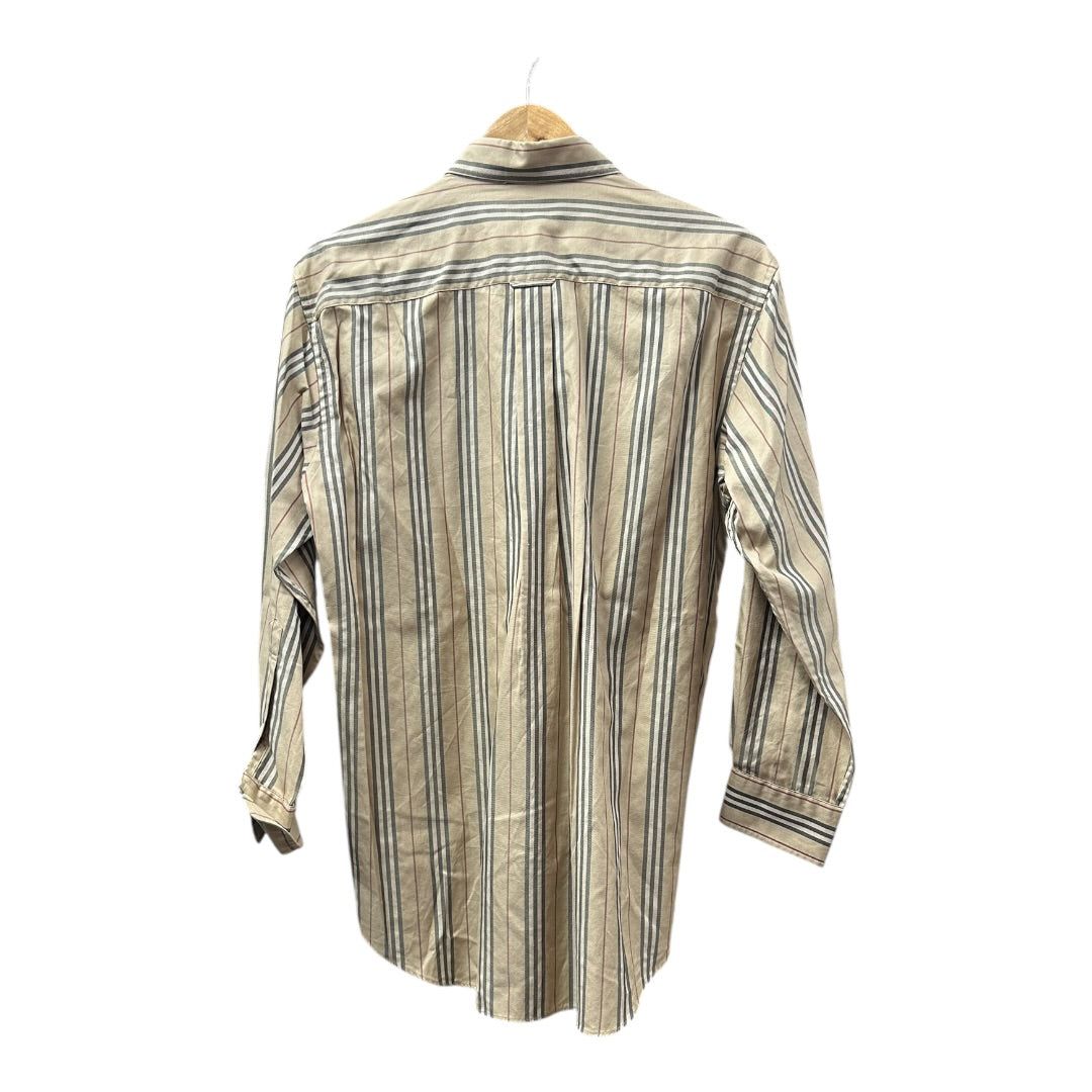 Authentic Burberry London Multi-Stripe Cotton Long Sleeve Shirt BU1184