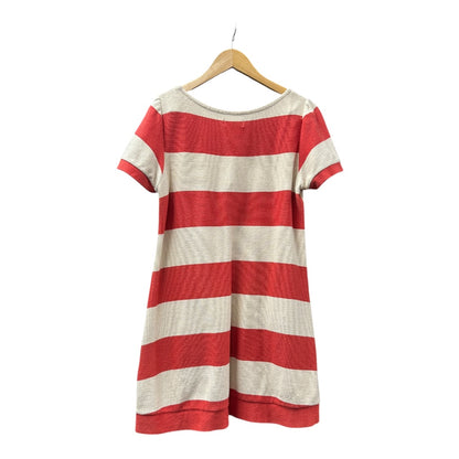 Authentic Burberry Blue Label Red & White Striped Knit Dress BU1158