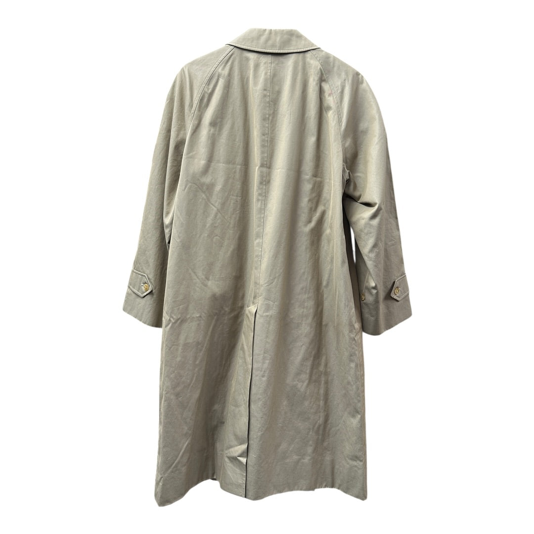 Authentic Burberrys Vintage Balmacaan Coat Beige with Nova Check Lining BU1103