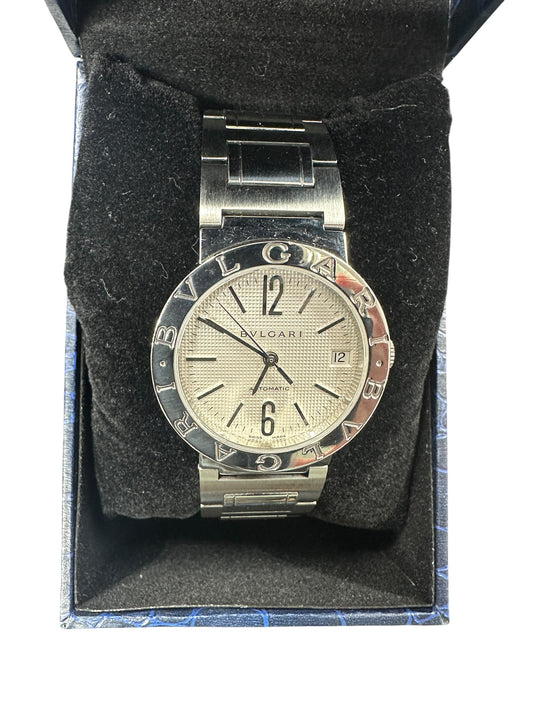 BVLGARI BVLGARI Automatic Silver Guilloché Dial Men's Watch - ER99