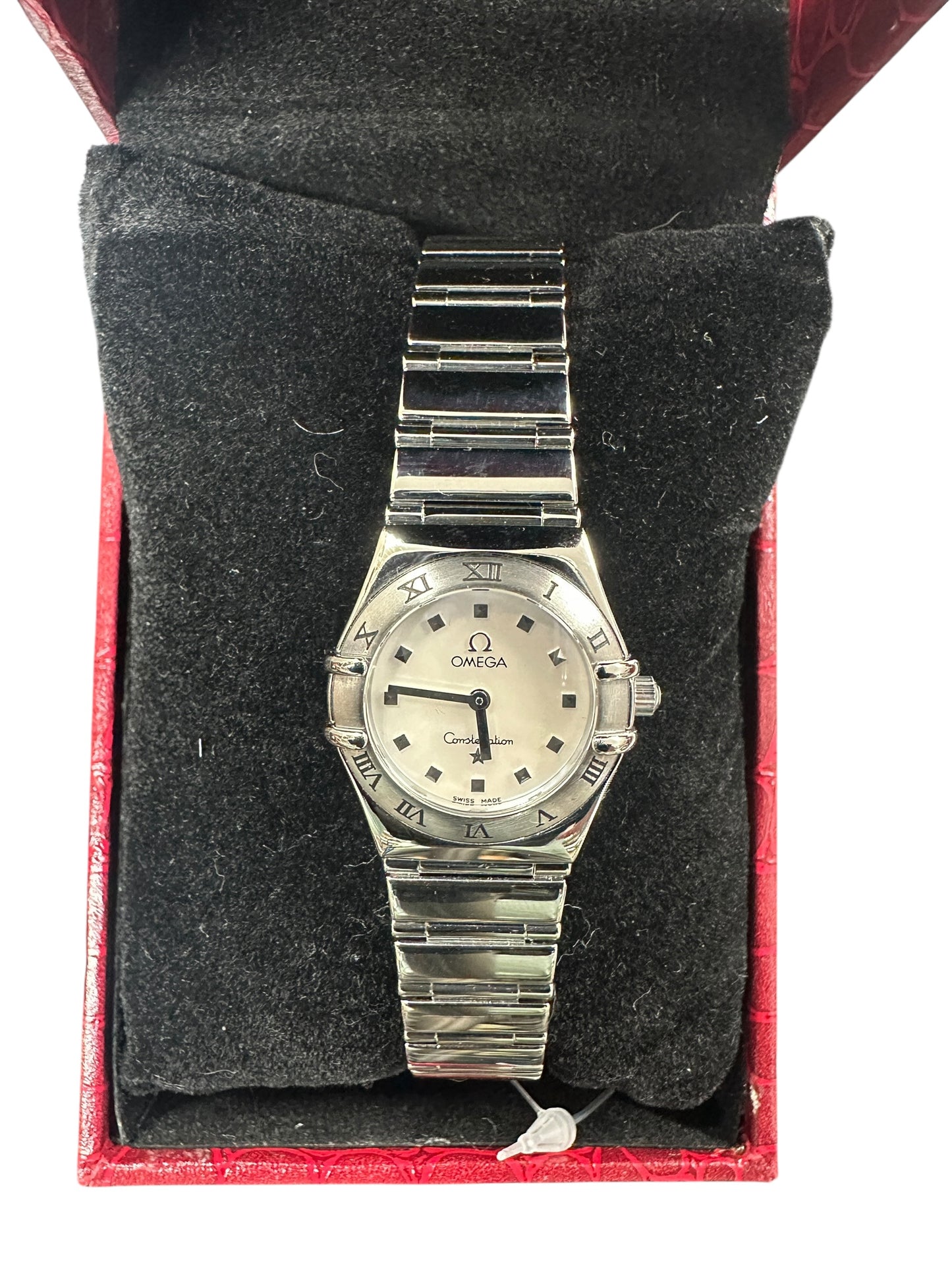 OMEGA Constellation Brushed Steel Ladies Watch with Silver Dial ER35