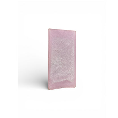 Authentic Salvatore Ferragamo Purple Leather Long Wallet with FE5a